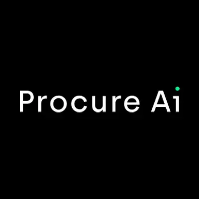 procure ai logo on black background