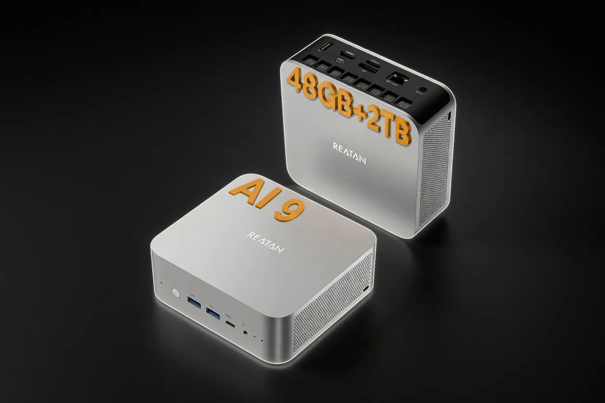 Reatan Mini Gaming PC (Ryzen AI 9 HX 470 with Speaker)